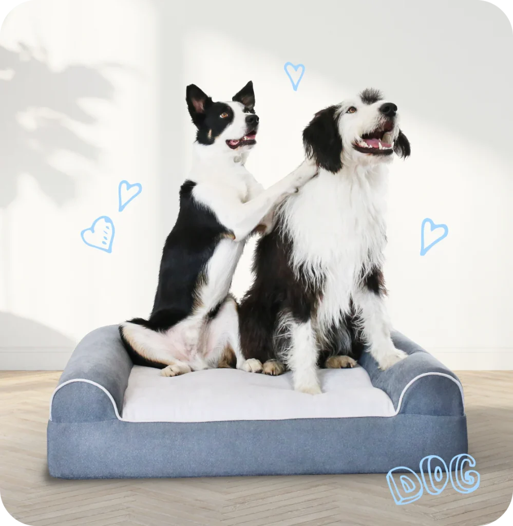 orthopedic massaging dog bed